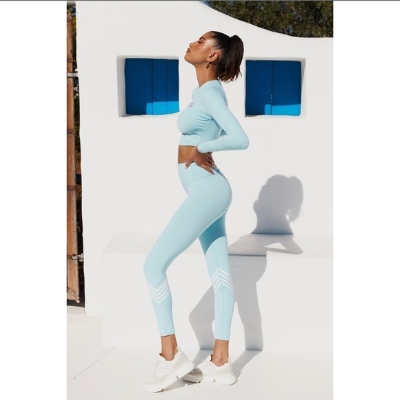 Elette Fit by Hello Molly | Blue Workout Set - Picture 5 of 12